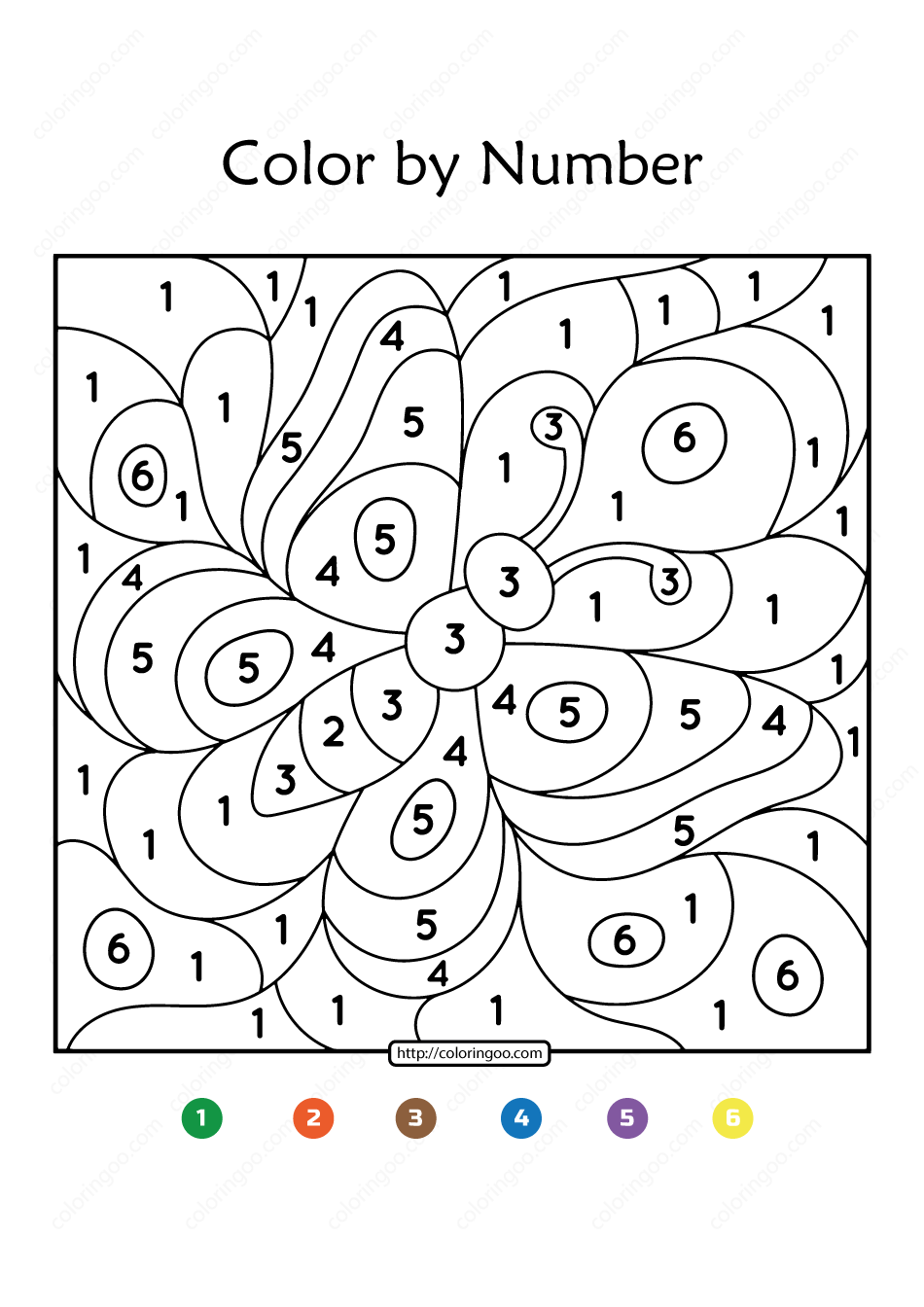 Free Printable Color By Number Butterfly 10 Free Printable Color By Number Butterfly 10
