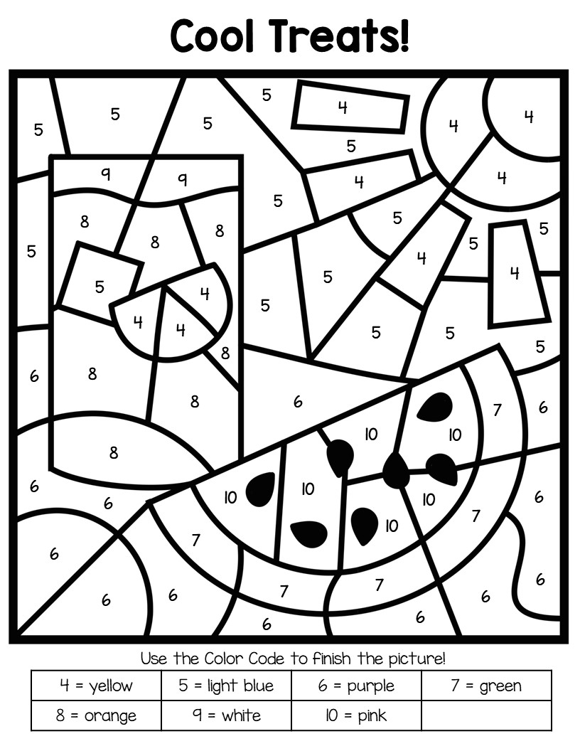 Free Printable Color By Number Coloring Pages Best Coloring Pages For 