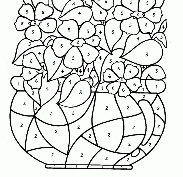 Free Printable Color By Number Coloring Pages Coloring Home