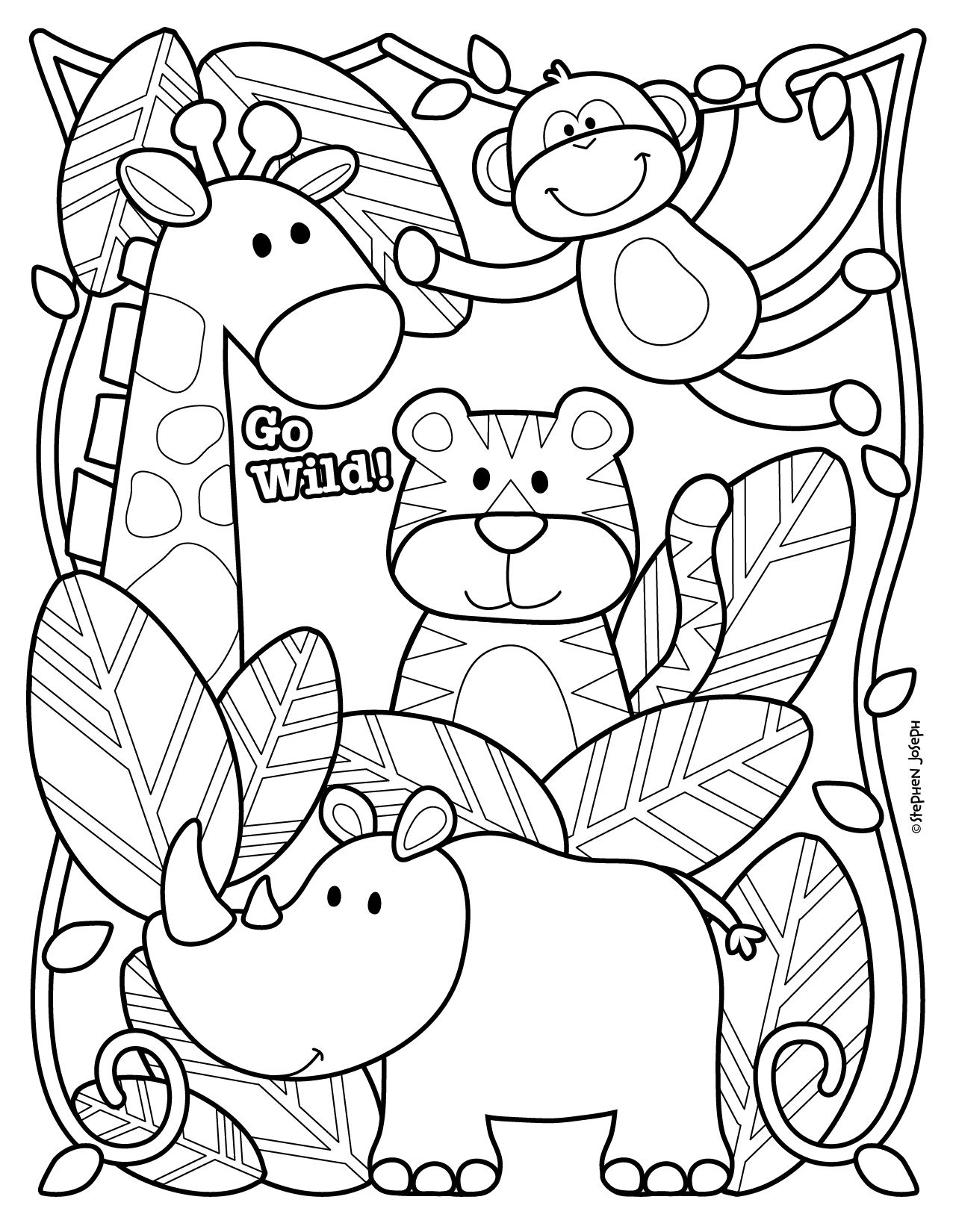 Free Printable Color Pages Animals Free Printable Color Pages Animals