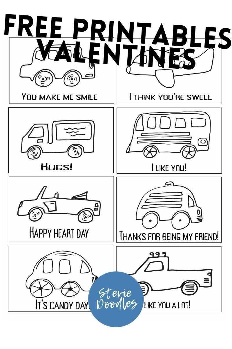 Free Printable Colorable Valentines Great For Preschool kindergarten Free Printable Colorable Valentines Great For Preschool kindergarten