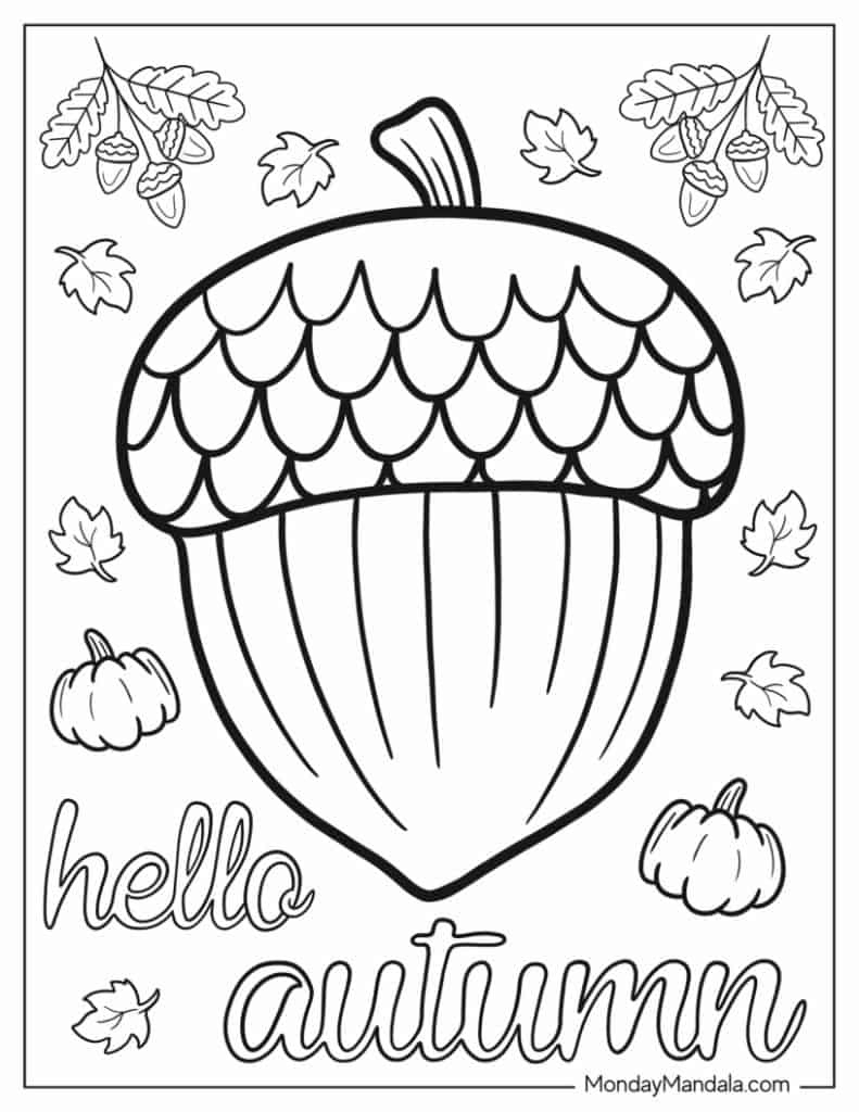 Free Printable Coloring Pages Fall Season FREE Printable A Z Free Printable Coloring Pages Fall Season FREE Printable A Z