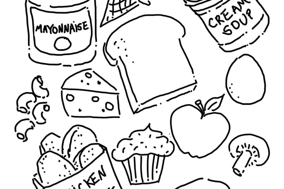 Free Printable Coloring Pages Food Coloring Home