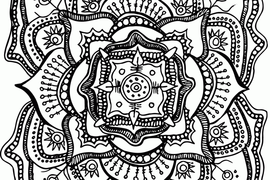 Free Printable Coloring Pages For Adults Advanced Coloring Home