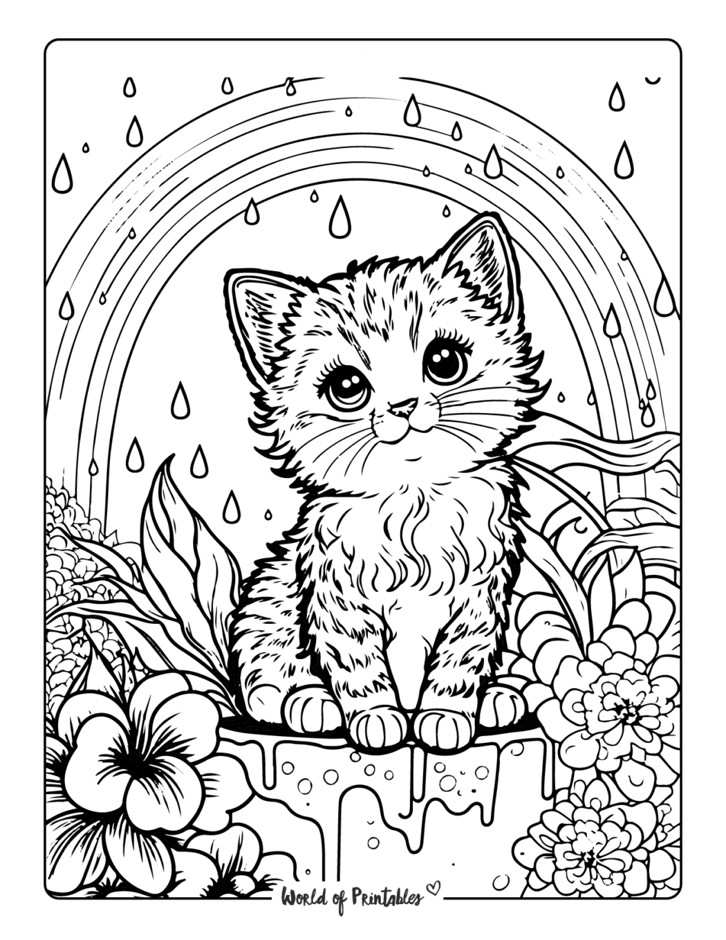 printable coloring pages kittens printable coloring pages kittens