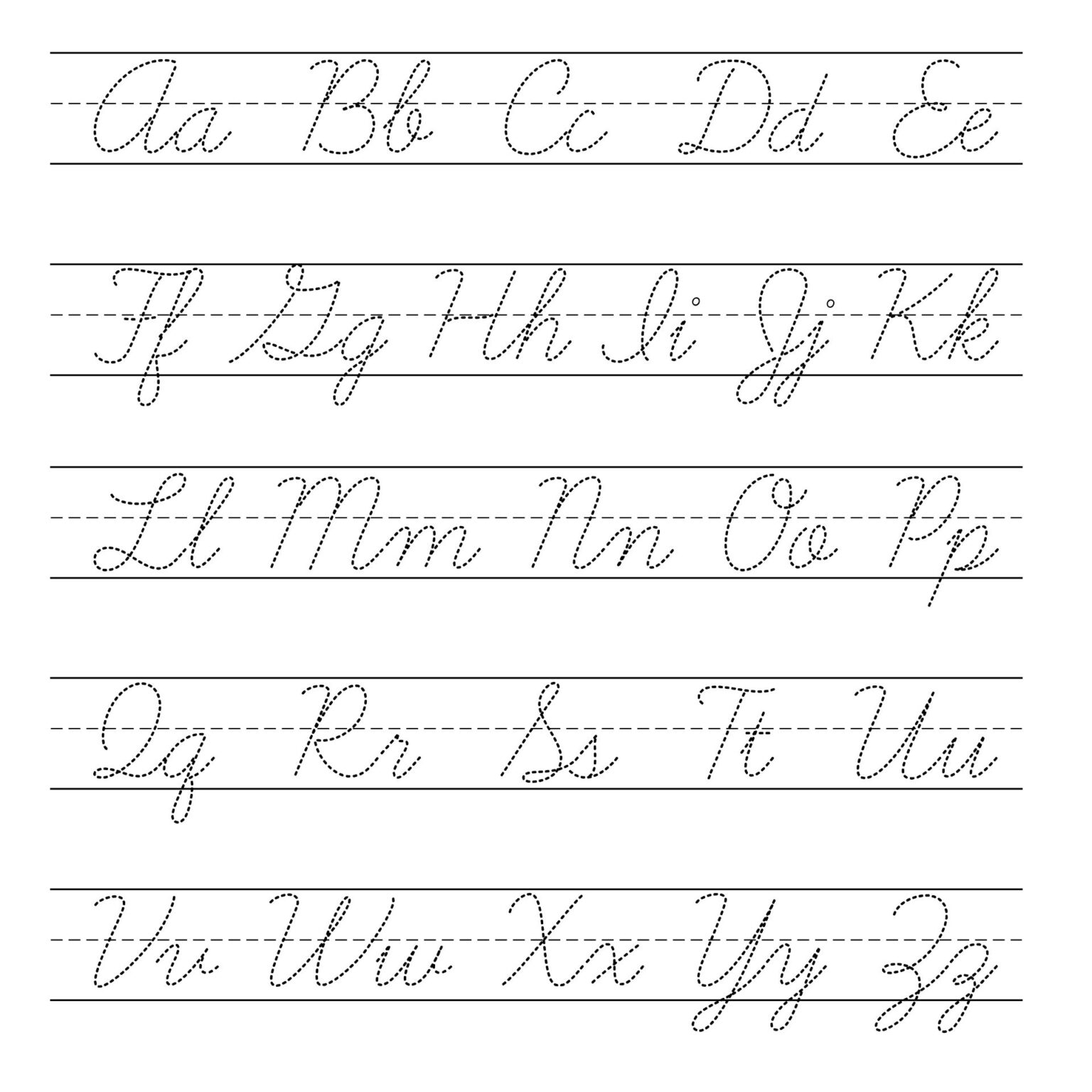 Free Printable Cursive Alphabet Printable Worksheets Free Printable Cursive Alphabet Printable Worksheets