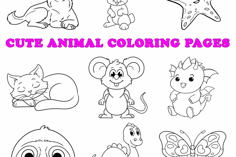 Free Printable Cute Animal Coloring Pages For Kids