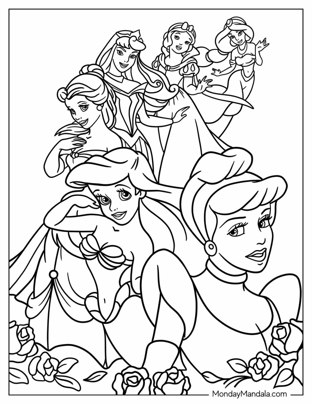 Free Printable Disney Princess Color Pages Free Printable Disney Princess Color Pages