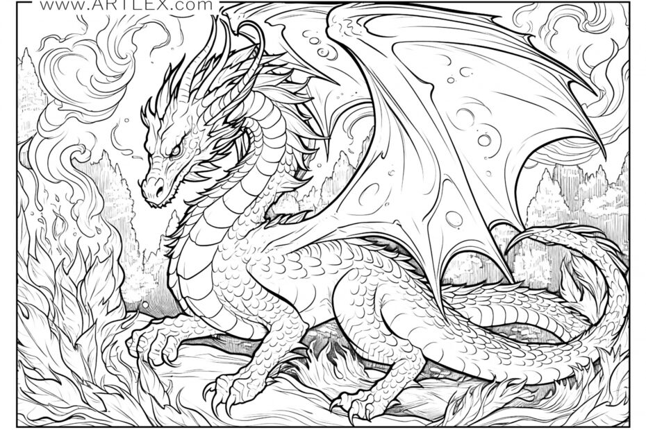 Free Printable Dragon Coloring Pages FREE Printable HQ