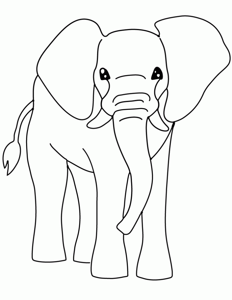 Free Printable Elephant Coloring Pages Free Printable Elephant Coloring Pages