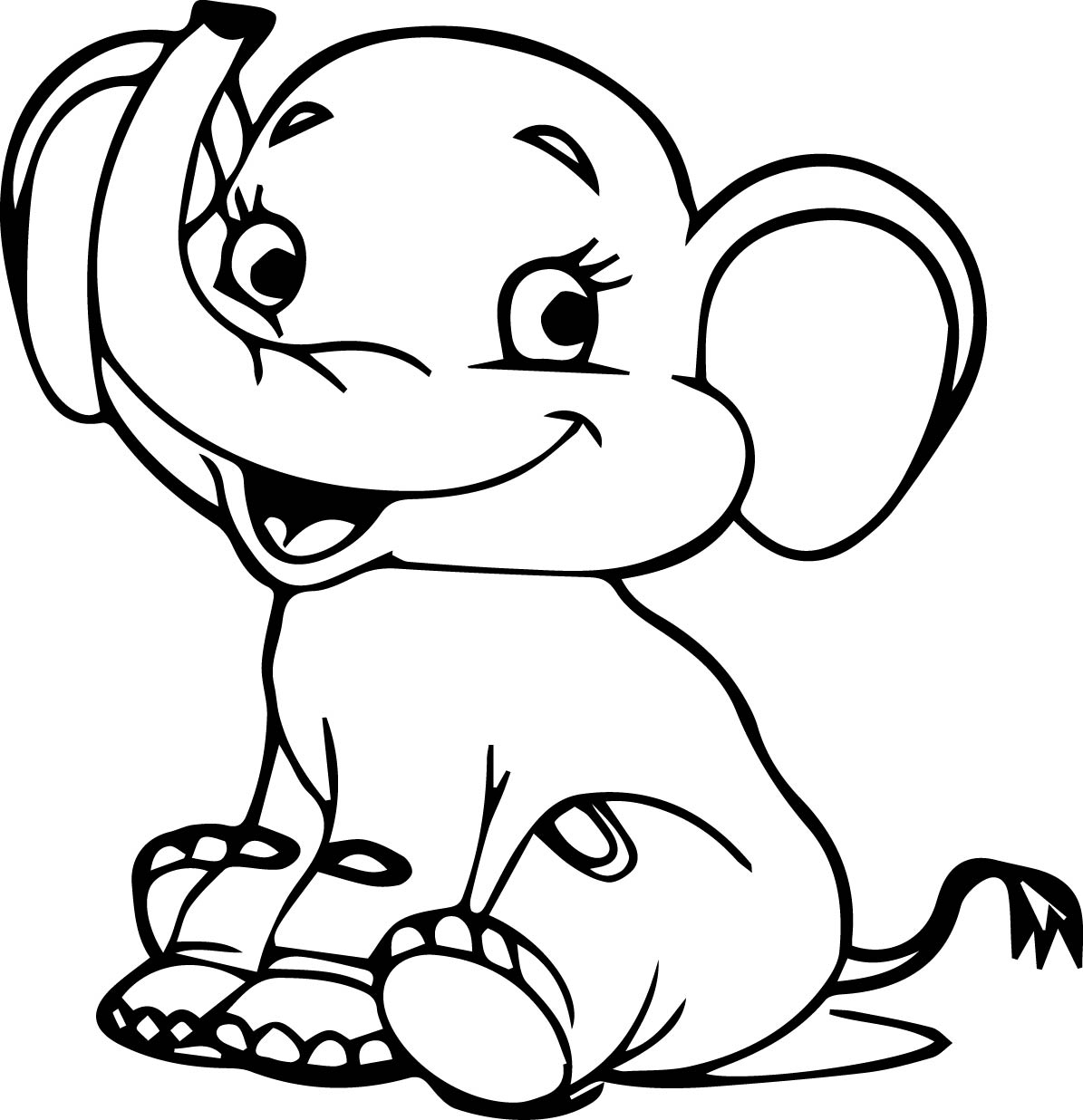 Free Printable Elephant Coloring Pages Free Printable Elephant Coloring Pages