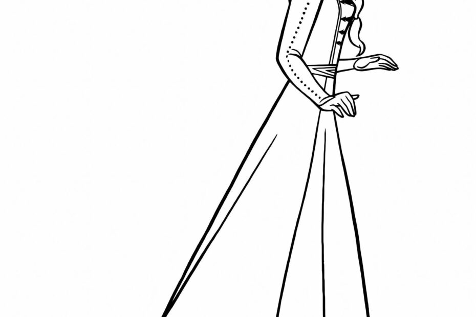 Free Printable Elsa Coloring Page