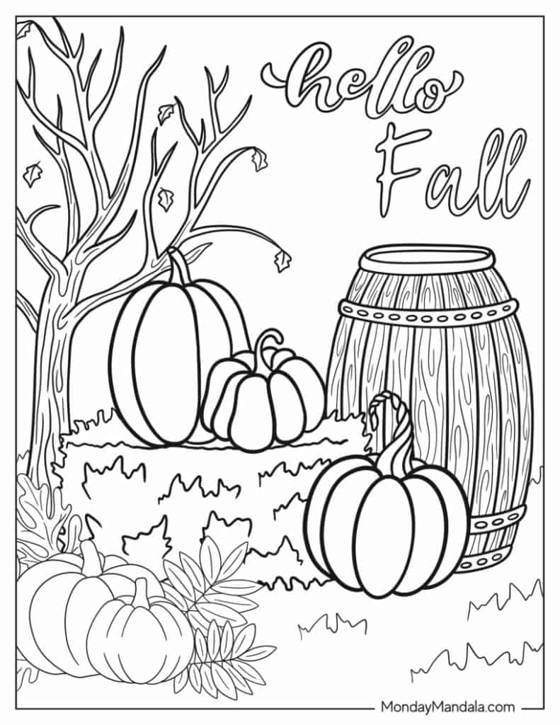 Christmas Fall Coloring Pages Christmas Fall Coloring Pages