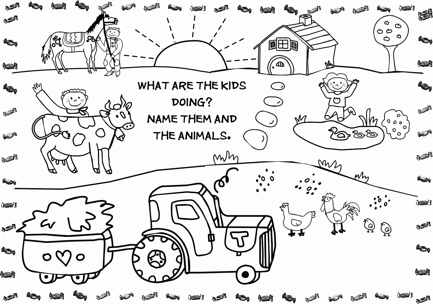 free printable of farm animals free printable of farm animals