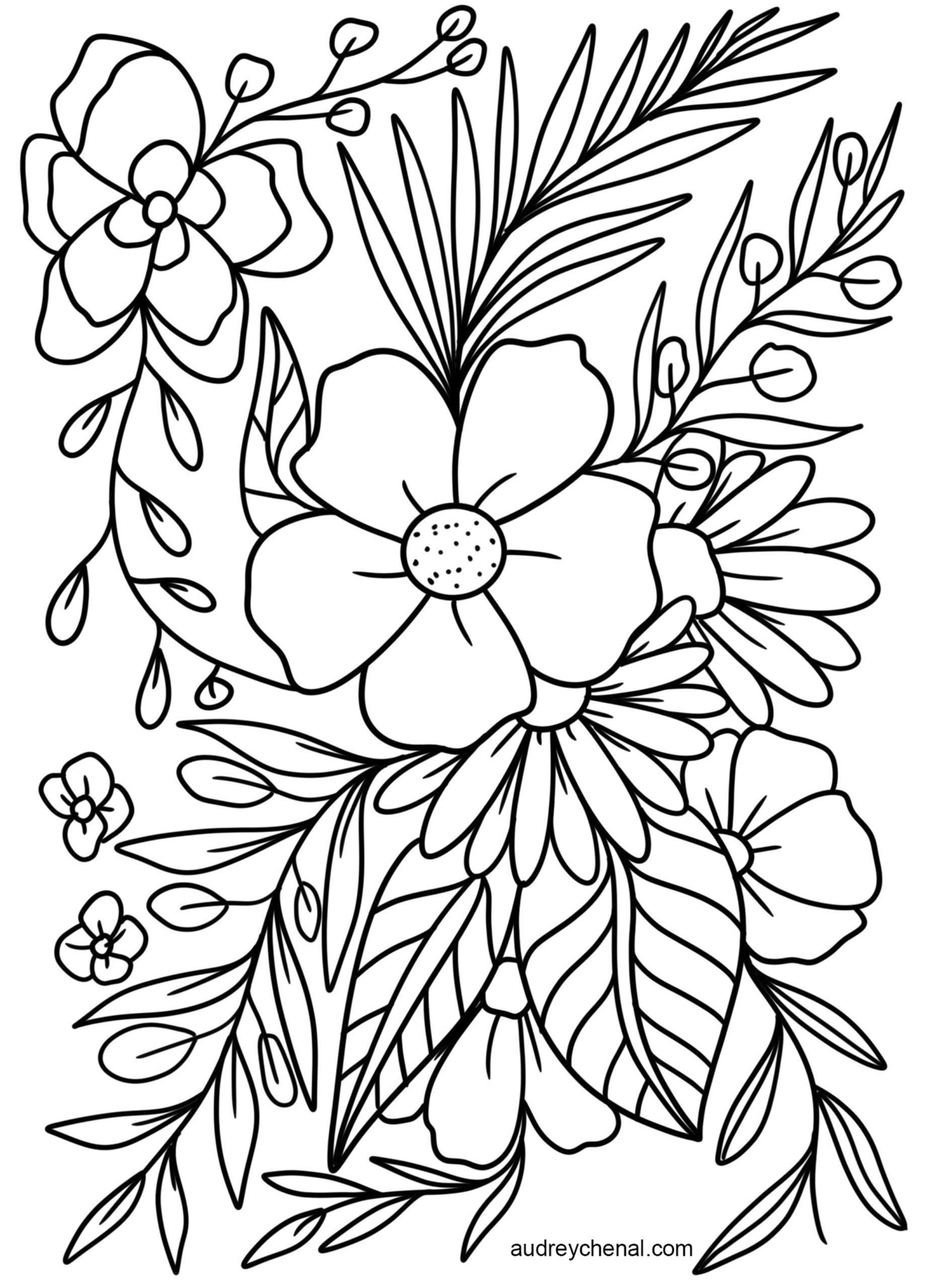 Free Printable Floral Coloring Pages Free Printable Free Printable Floral Coloring Pages Free Printable