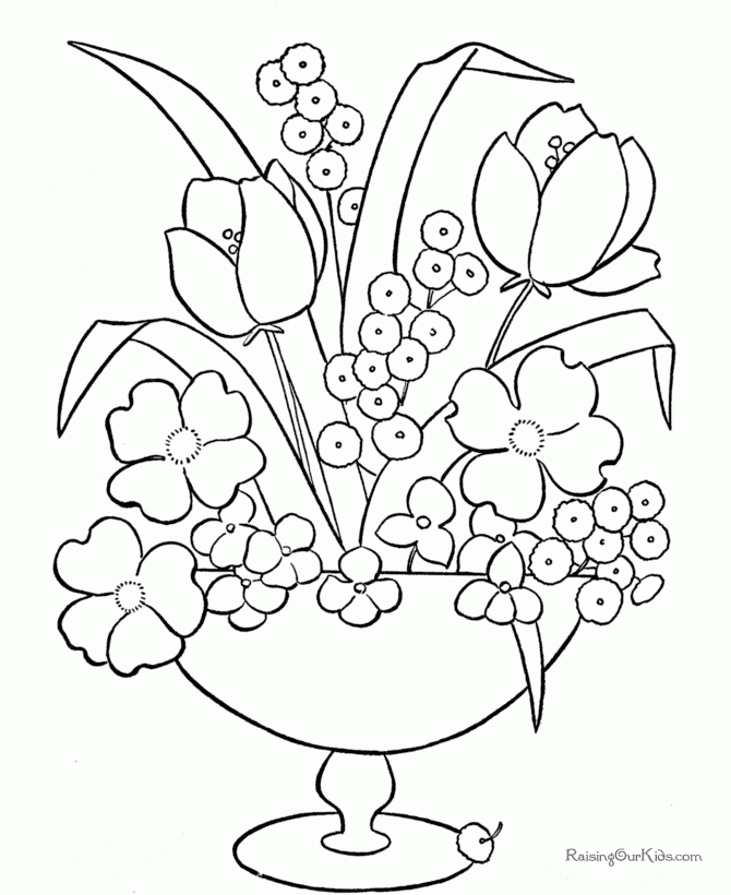 Flower Coloring Pages Flower Coloring Pages