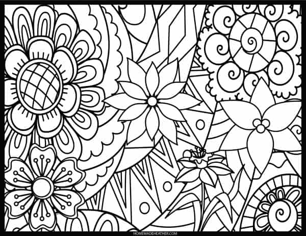 Free Printable Flower Coloring Pages Perfect For Teens