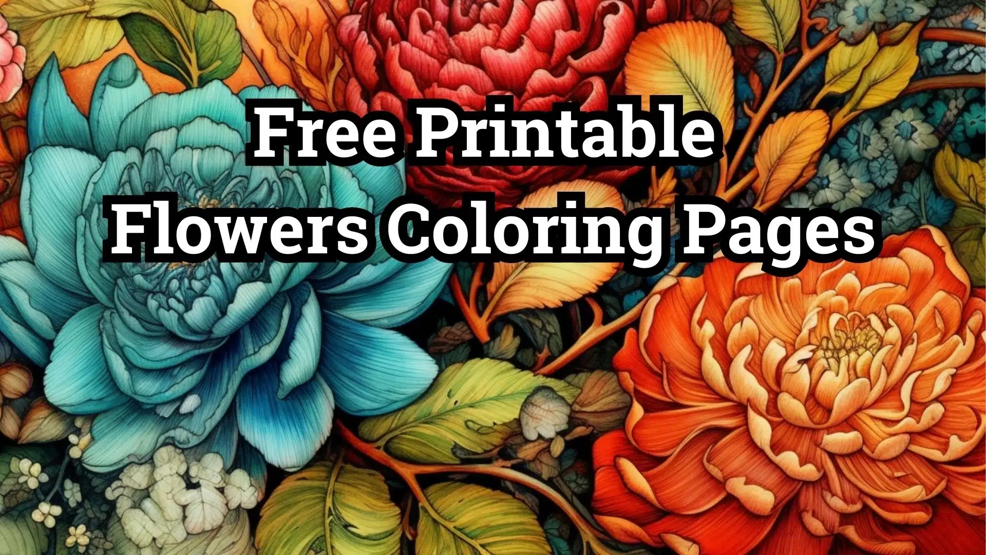 Free Printable Flowers Coloring Pages List Free Printable Flowers Coloring Pages List