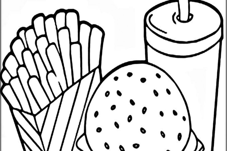 Free Printable Food Coloring Pages 2025 The Daily Coloring