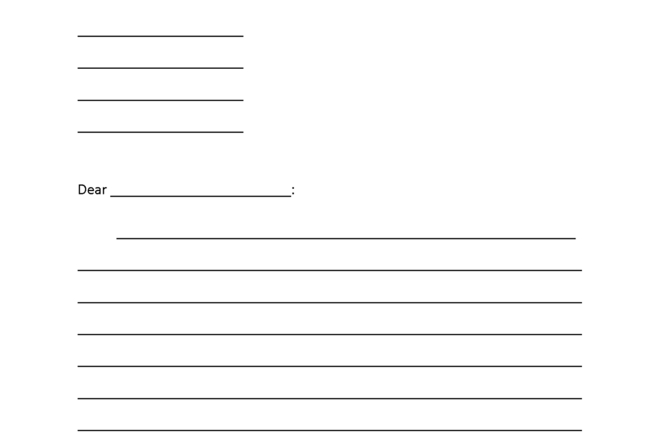 Free Printable Friendly Letter Template For Kids Infoupdate