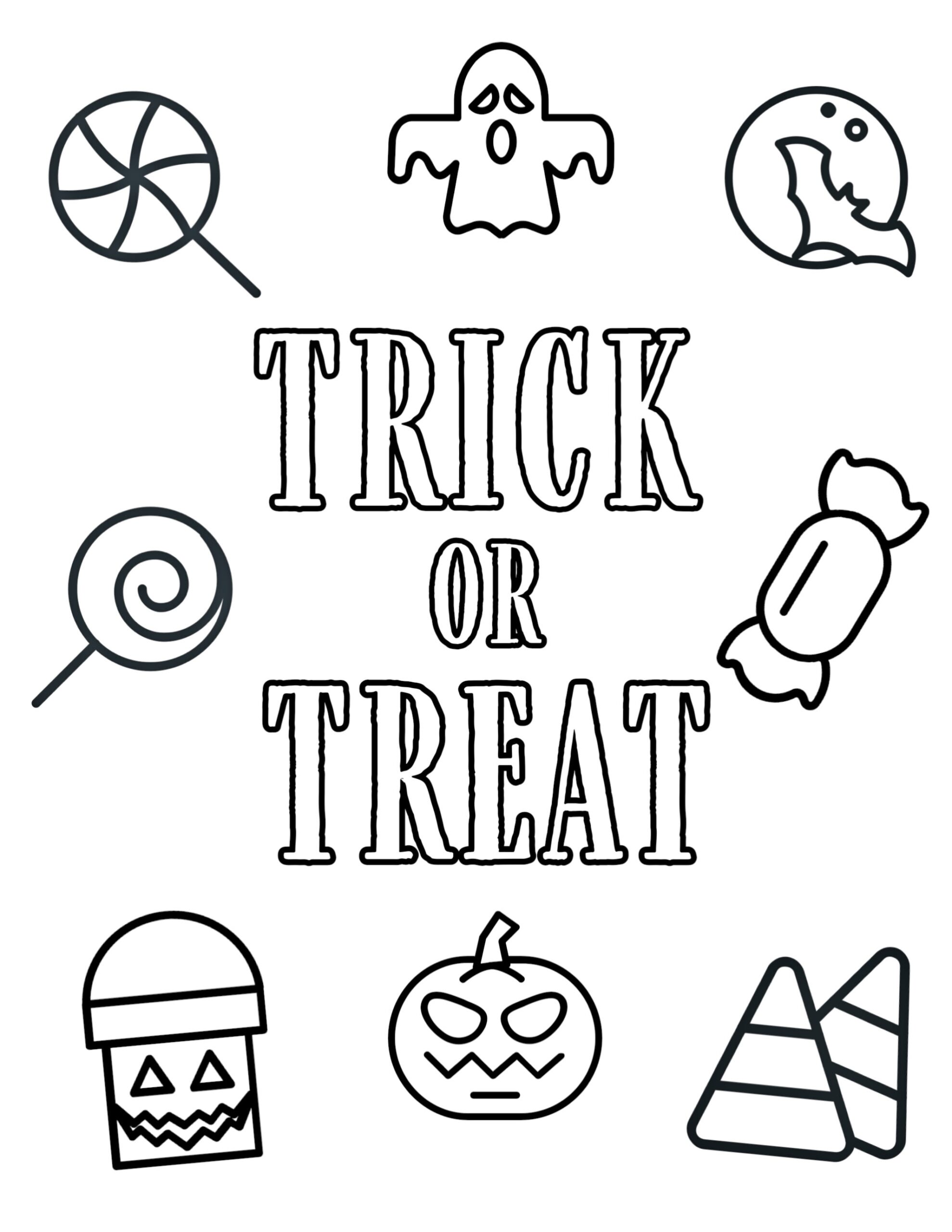 free halloween color pages printable free halloween color pages printable