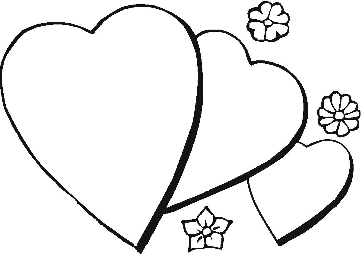 printable heart coloring pages for kids