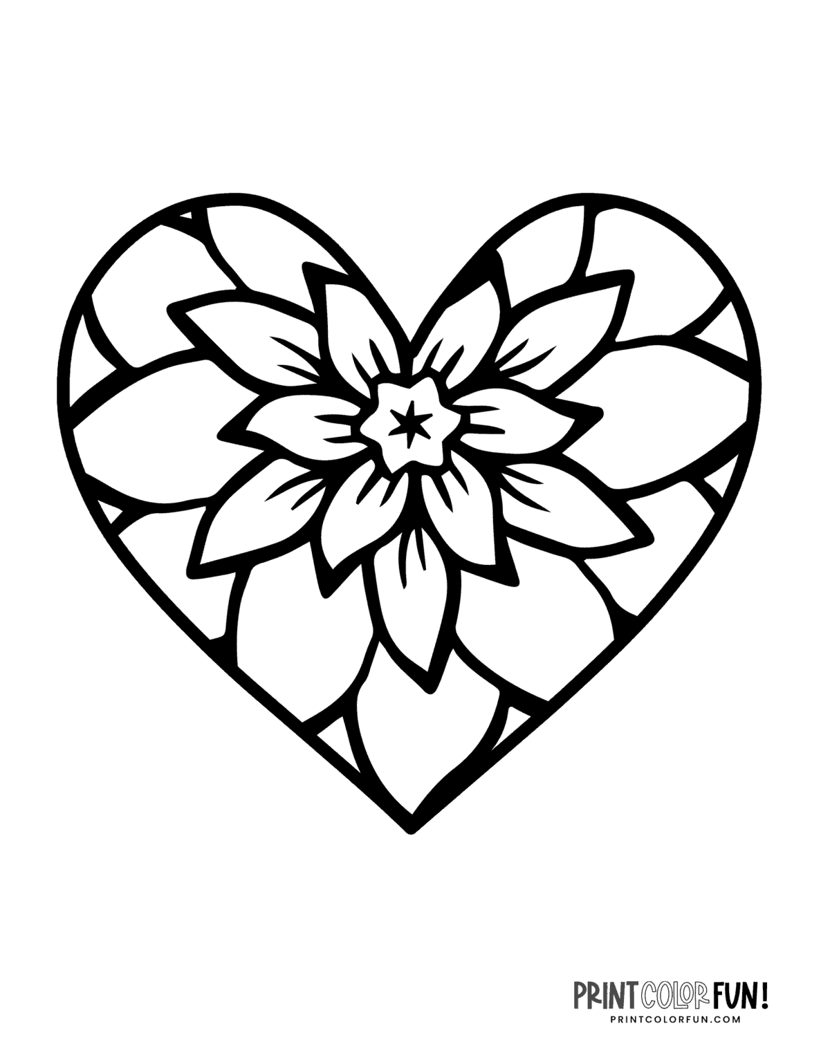 Free Printable Hearts And Flowers Coloring Pages Free Coloring Sheet 