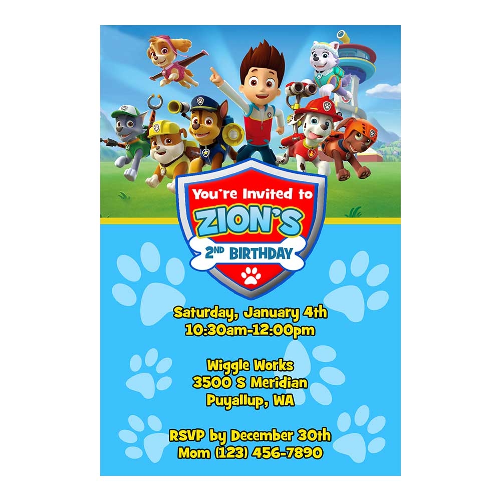 Free Printable Invitations Paw Patrol Download Free Printable Free Printable Invitations Paw Patrol Download Free Printable