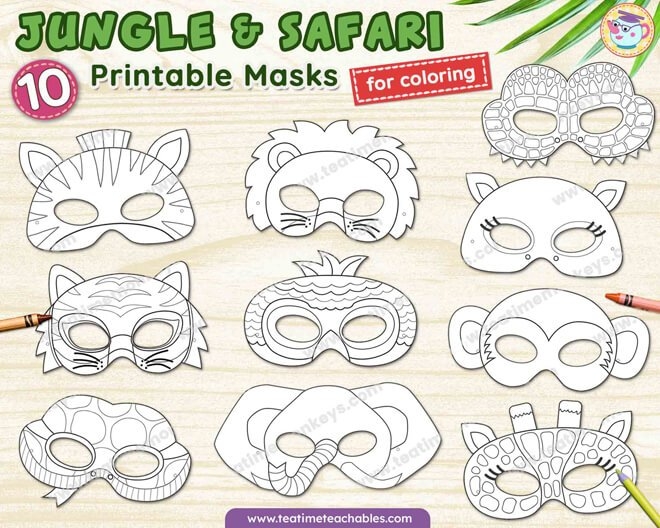 Free Printable Jungle Animal Masks Download Free Printable Jungle Free Printable Jungle Animal Masks Download Free Printable Jungle