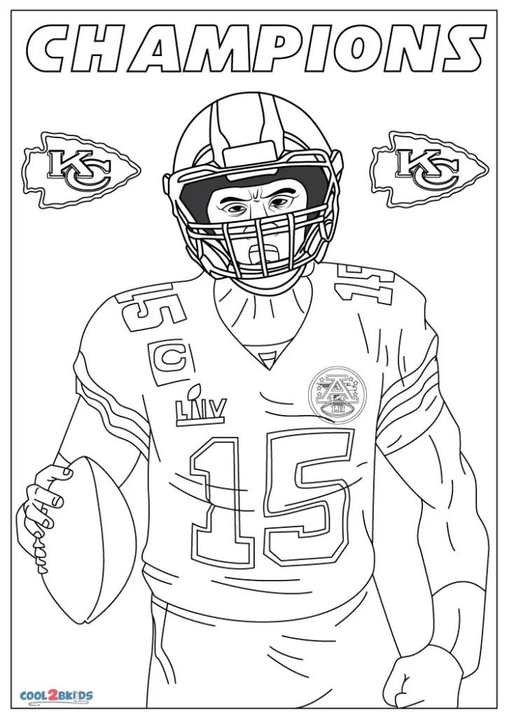 Free Printable Kansas City Chiefs Coloring Pages For Kids Football Free Printable Kansas City Chiefs Coloring Pages For Kids Football