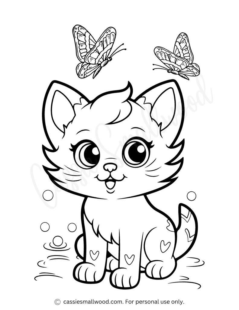 Free Printable Kitten Coloring Pages Free Printable Free Printable Kitten Coloring Pages Free Printable