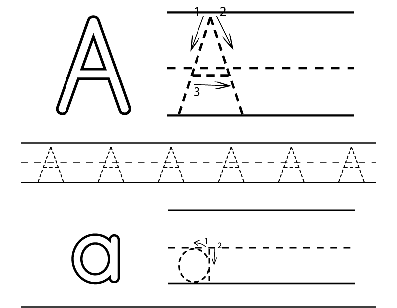 Free Printable Letter A Alphabet Learning Worksheet For Preschool