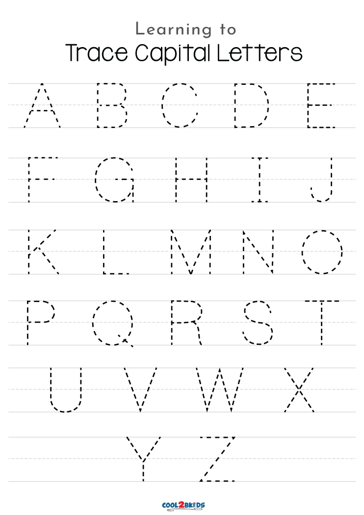 Free Printable Letter Alphabet Tracing Worksheets Free Printable Letter Alphabet Tracing Worksheets