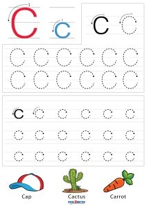 Free Printable Letter C Tracing Worksheets Free Printable Letter C Tracing Worksheets