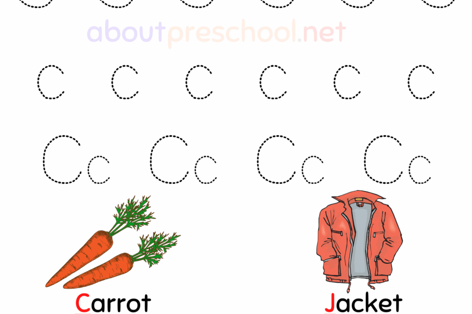 Free Printable Letter C Tracing Worksheets For Kindergarten
