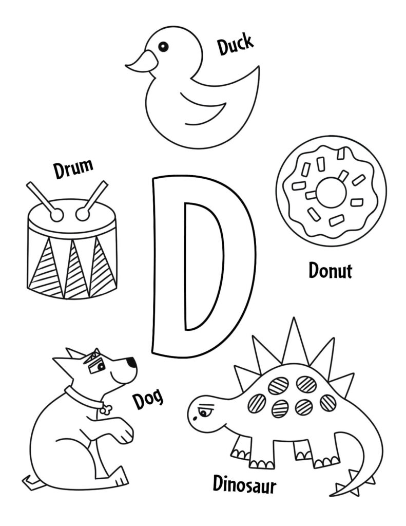Free Printable Letter D Coloring Pages For Preers Infoupdate Free Printable Letter D Coloring Pages For Preers Infoupdate