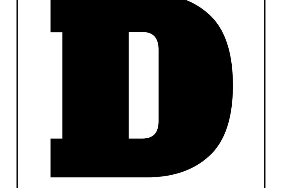 Free Printable Letter D Silhouette Check More At Https kto5education