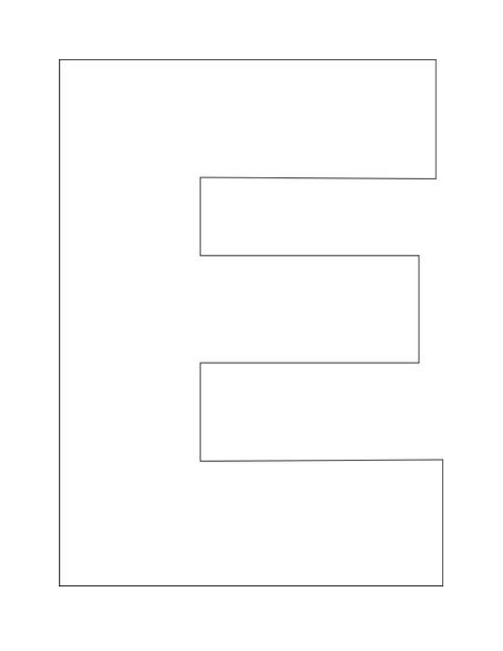 free printable letter e template free printable letter e template