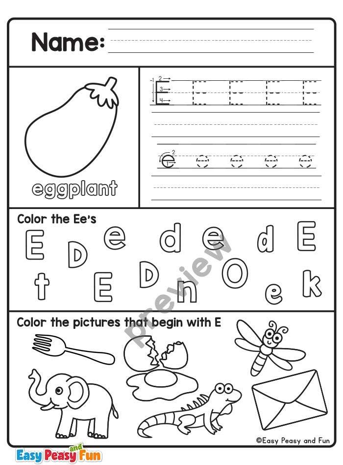 letter e free printable worksheets letter e free printable worksheets