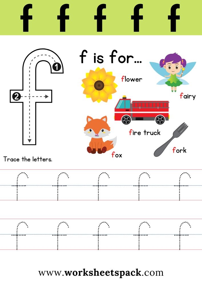 Free Printable Letter F Worksheets Free Printable Letter F Worksheets