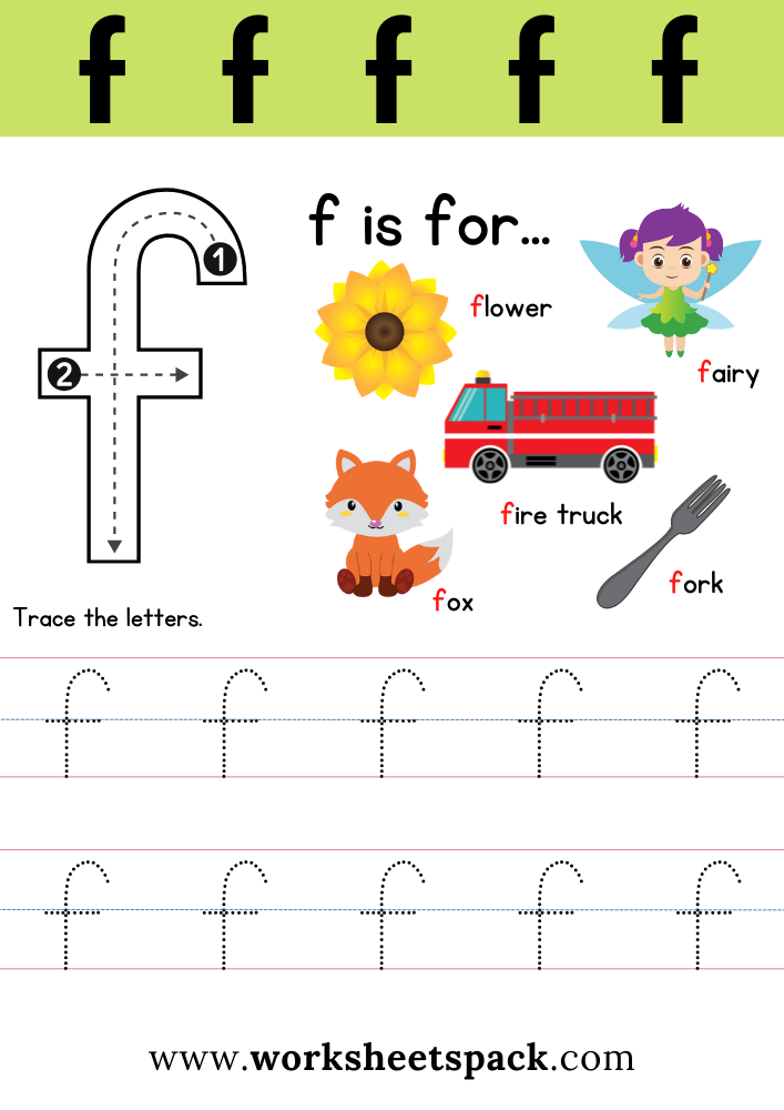 Free Printable Letter F Worksheets Free Printable Letter F Worksheets