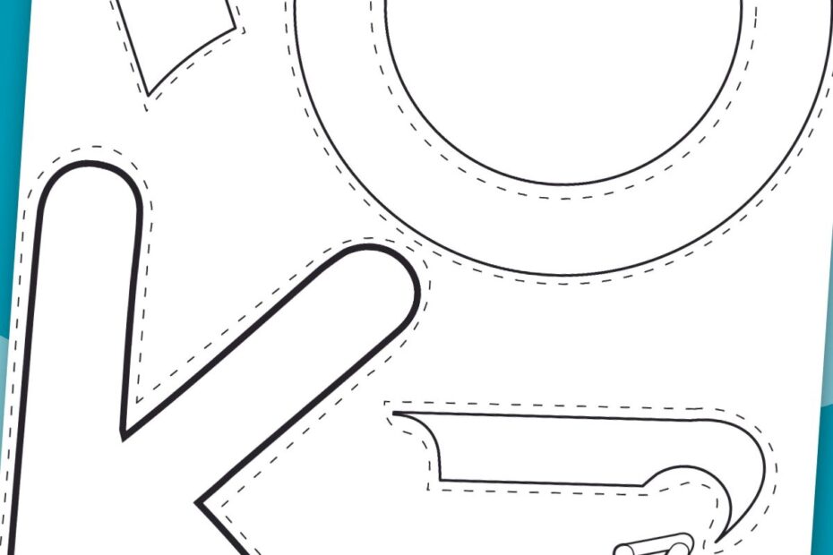 Free Printable Letter K Craft Template Simple Mom 45 OFF