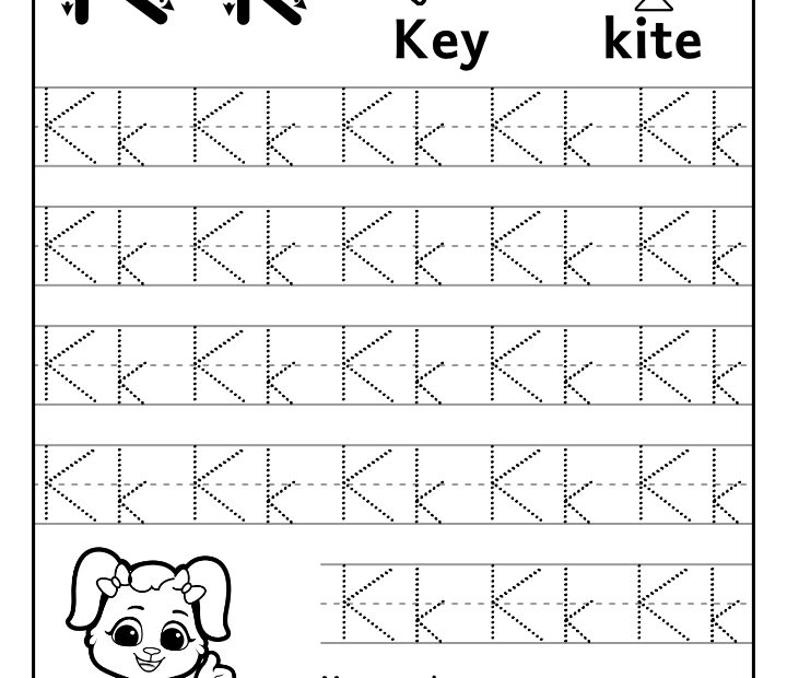Free Printable Letter K Tracing Worksheets Pdf Kindergarten