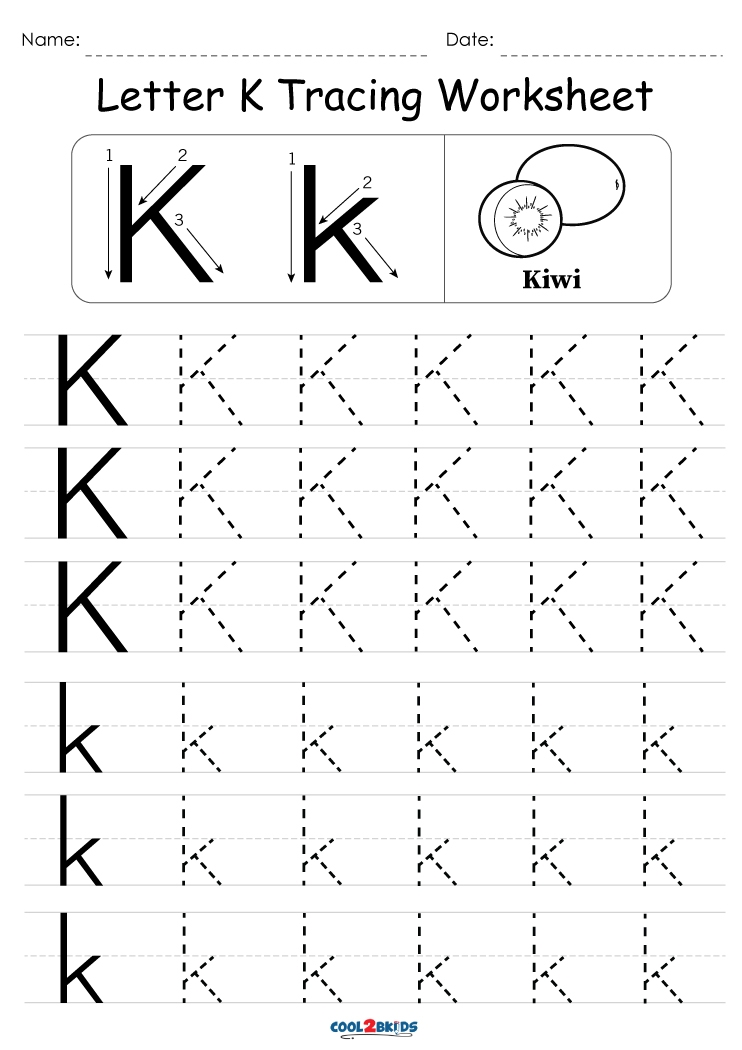 Free Printable Letter K Tracing Worksheets Free Printable Letter K Tracing Worksheets