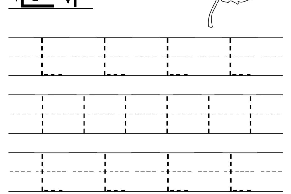 FREE Printable Letter L Tracing Worksheet Letter L Worksheets