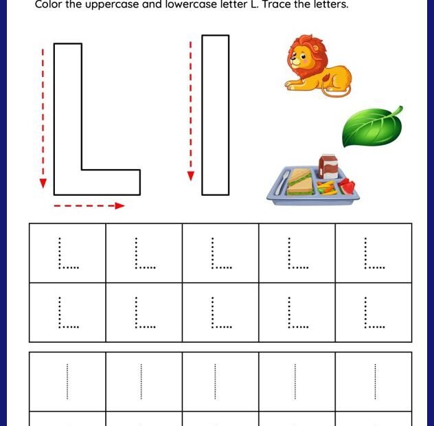 Free Printable Letter L Tracing Worksheets Infoupdate