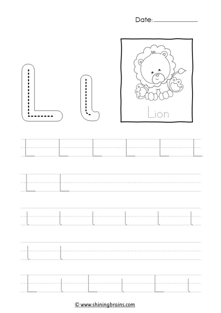 Free Printable Letter L Tracing Worksheets Infoupdate