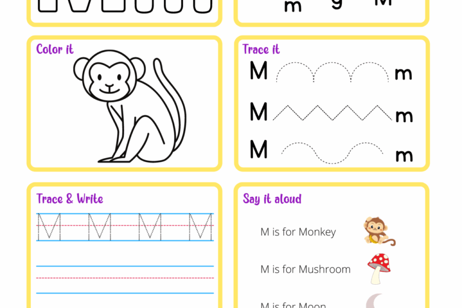 Free Printable Letter M Worksheet 6 Activities In 1 Letter