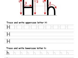 letter h writing practice worksheet letter h writing practice worksheet