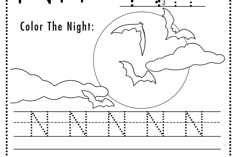 Free Printable Letter N Tracing Worksheets Worksheets Library